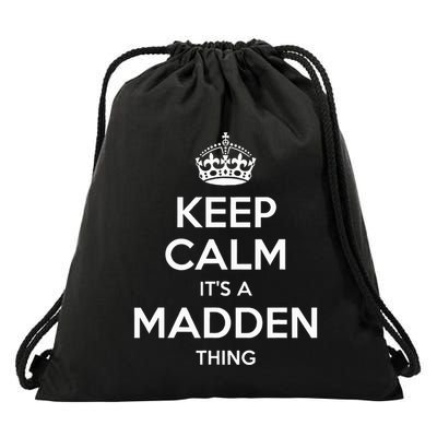 Madden Surname Funny Family Tree Birthday Reunion Gift Idea Drawstring Bag