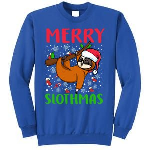 Merry Slothmas Funny Gift Sweatshirt