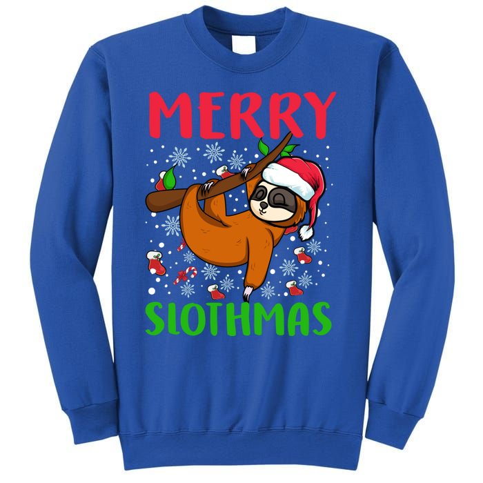 Merry Slothmas Funny Gift Sweatshirt