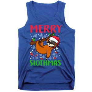 Merry Slothmas Funny Gift Tank Top