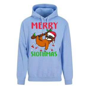 Merry Slothmas Funny Gift Unisex Surf Hoodie