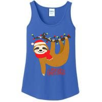 Merry Slothmas Funny Christmas Pajama For Sloth Lovers Gift Ladies Essential Tank