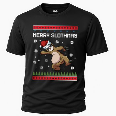 Merry Slothmas Funny Sloth Animal Christmas Lover Quotes Gift Performance Shirt