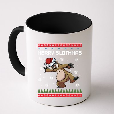 Merry Slothmas Funny Sloth Animal Christmas Lover Quotes Gift Mug