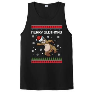 Merry Slothmas Funny Sloth Animal Christmas Lover Quotes Gift PosiCharge Competitor Tank