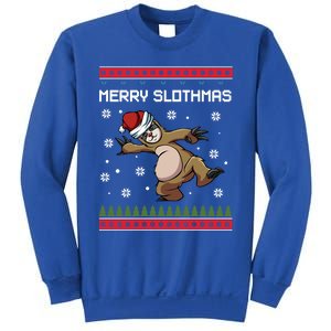 Merry Slothmas Funny Sloth Animal Christmas Lover Quotes Gift Sweatshirt