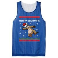 Merry Slothmas Funny Sloth Animal Christmas Lover Quotes Gift Mesh Reversible Basketball Jersey Tank