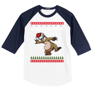 Merry Slothmas Funny Sloth Animal Christmas Lover Quotes Gift Baseball Sleeve Shirt