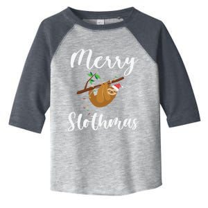 Merry Slothmas Funny Sloth Xmas Funny Gift Toddler Fine Jersey T-Shirt