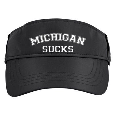 Michigan Sucks Funny Football Rivalry Adult Drive Performance Visor