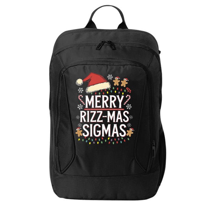 Merry Sigmas Funny Gen Alpha Xmas Santa Christmas City Backpack