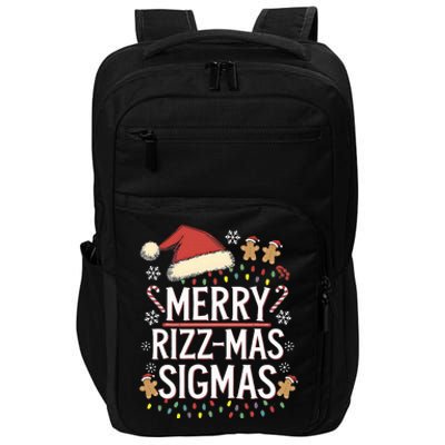 Merry Sigmas Funny Gen Alpha Xmas Santa Christmas Impact Tech Backpack