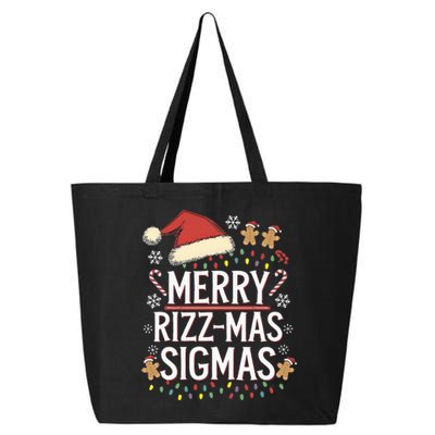 Merry Sigmas Funny Gen Alpha Xmas Santa Christmas 25L Jumbo Tote