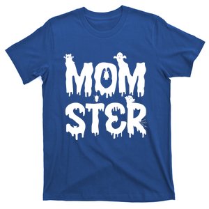 Mom Ster Funny Halloween Mom Spooky Mama Momster Gift T-Shirt