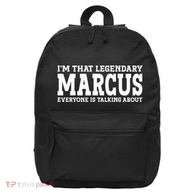 Marcus Surname Funny Team Family Last Name Marcus 16 in Basic Backpack