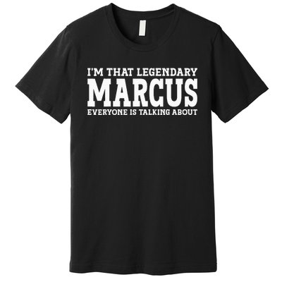 Marcus Surname Funny Team Family Last Name Marcus Premium T-Shirt