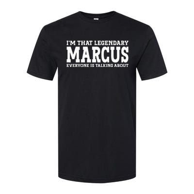 Marcus Surname Funny Team Family Last Name Marcus Softstyle CVC T-Shirt