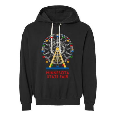 Minnesota State Fair Ferris Wheel County Fair Garment-Dyed Fleece Hoodie