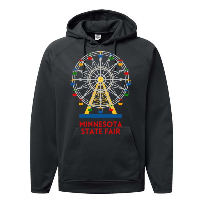 Minnesota State Fair Ferris Wheel County Fair Performance Fleece Hoodie