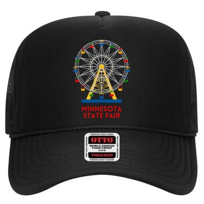 Minnesota State Fair Ferris Wheel County Fair High Crown Mesh Back Trucker Hat