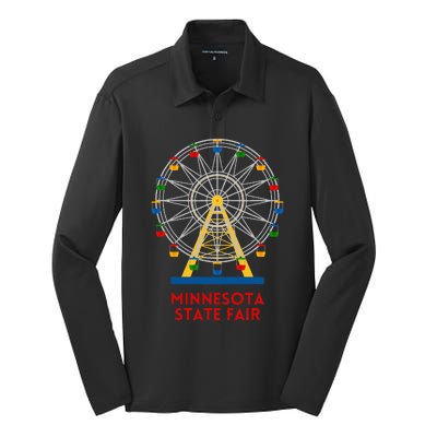 Minnesota State Fair Ferris Wheel County Fair Silk Touch Performance Long Sleeve Polo