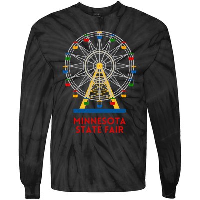 Minnesota State Fair Ferris Wheel County Fair Tie-Dye Long Sleeve Shirt