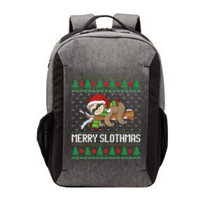 Merry Slothmas Funny Sloth Christmas Trees Ugly Xmas Sweater Gift Vector Backpack