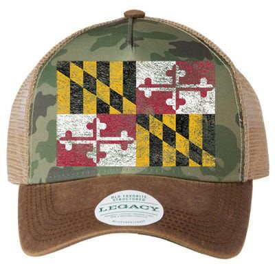 MARYLAND STATE FLAG ANNAPOLIS BALTIMORE CHESAPEAKE BAY Legacy Tie Dye Trucker Hat