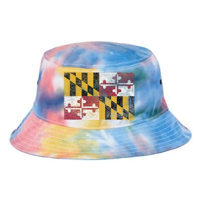 MARYLAND STATE FLAG ANNAPOLIS BALTIMORE CHESAPEAKE BAY Tie Dye Newport Bucket Hat