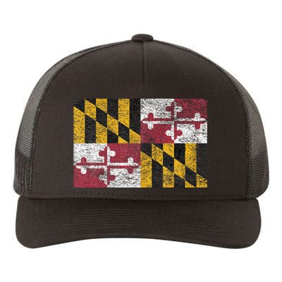 MARYLAND STATE FLAG ANNAPOLIS BALTIMORE CHESAPEAKE BAY Yupoong Adult 5-Panel Trucker Hat