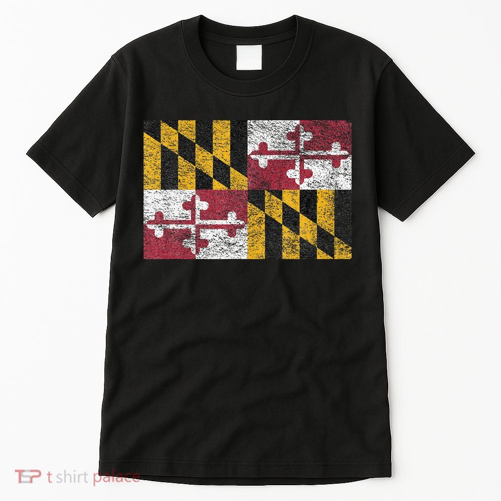 MARYLAND STATE FLAG ANNAPOLIS BALTIMORE CHESAPEAKE BAY Tall T-Shirt