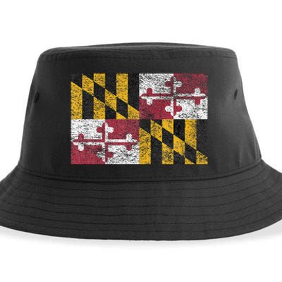 MARYLAND STATE FLAG ANNAPOLIS BALTIMORE CHESAPEAKE BAY Sustainable Bucket Hat