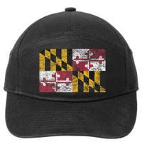 MARYLAND STATE FLAG ANNAPOLIS BALTIMORE CHESAPEAKE BAY 7-Panel Snapback Hat