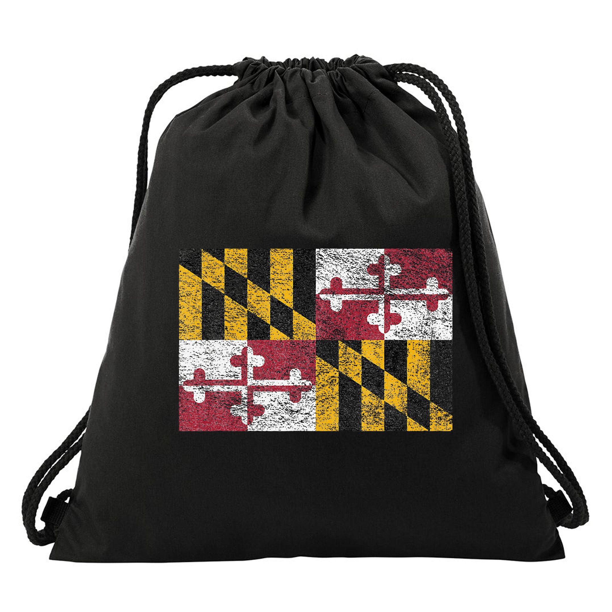 MARYLAND STATE FLAG ANNAPOLIS BALTIMORE CHESAPEAKE BAY Drawstring Bag