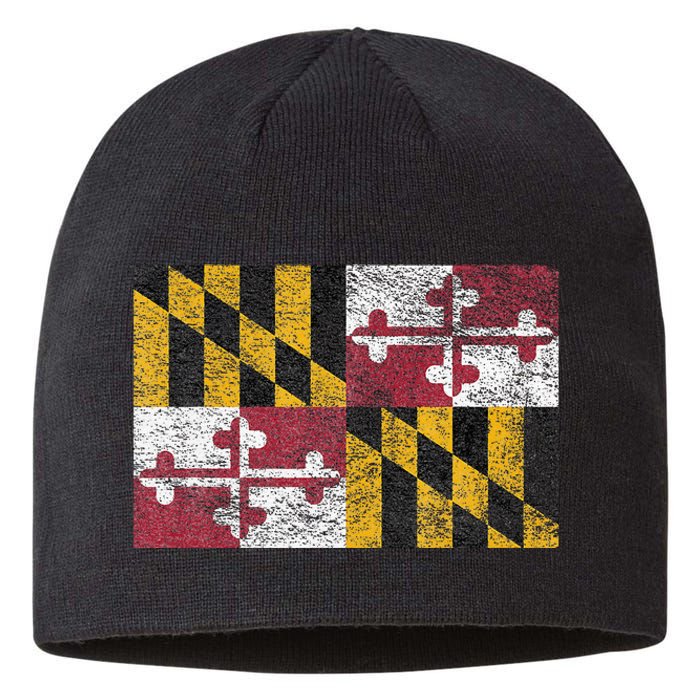 MARYLAND STATE FLAG ANNAPOLIS BALTIMORE CHESAPEAKE BAY Sustainable Beanie