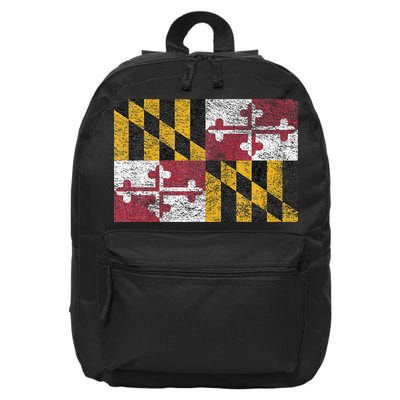 MARYLAND STATE FLAG ANNAPOLIS BALTIMORE CHESAPEAKE BAY 16 in Basic Backpack
