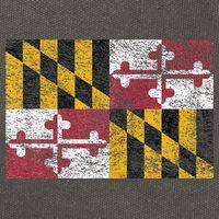 MARYLAND STATE FLAG ANNAPOLIS BALTIMORE CHESAPEAKE BAY Cotton Canvas Backpack