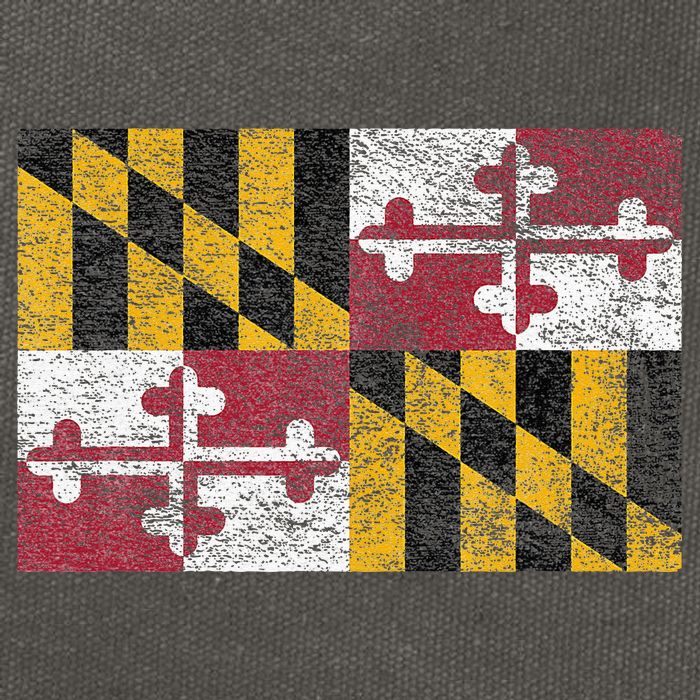 MARYLAND STATE FLAG ANNAPOLIS BALTIMORE CHESAPEAKE BAY Cotton Canvas Backpack