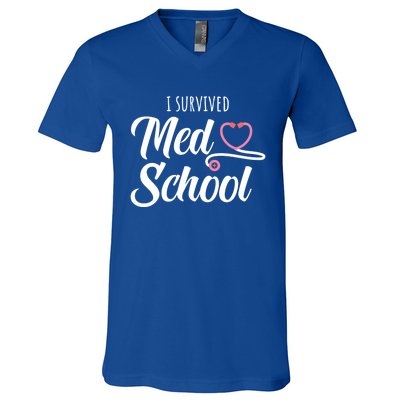 Med School Future Doctor Medical School Student Funny Gift V-Neck T-Shirt