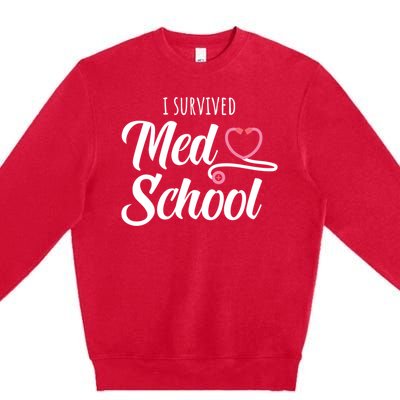 Med School Future Doctor Medical School Student Funny Gift Premium Crewneck Sweatshirt