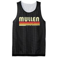 Mullen Surname Funny Retro Vintage 80s 90s Birthday Reunion Mesh Reversible Basketball Jersey Tank