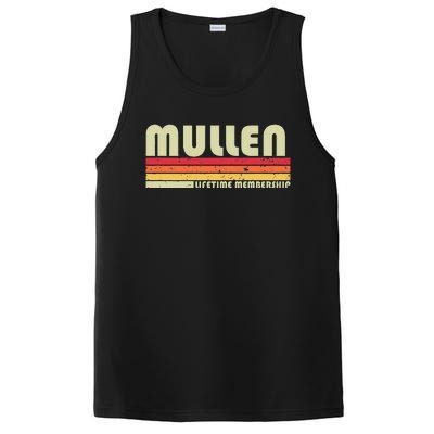 Mullen Surname Funny Retro Vintage 80s 90s Birthday Reunion PosiCharge Competitor Tank