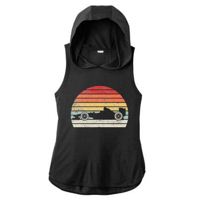 Mechanic Sport Formula Race Car Ladies PosiCharge Tri-Blend Wicking Draft Hoodie Tank