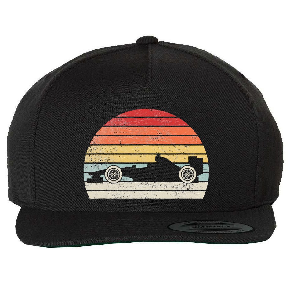 Mechanic Sport Formula Race Car Wool Snapback Cap