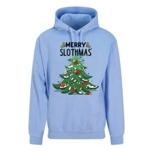 Merry Slothmas Funny Ugly Christmas Gift Unisex Surf Hoodie