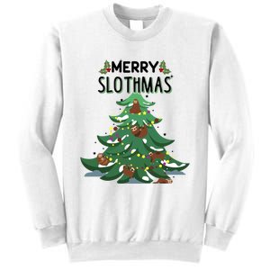 Merry Slothmas Funny Ugly Christmas Gift Sweatshirt