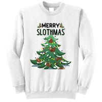 Merry Slothmas Funny Ugly Christmas Gift Sweatshirt