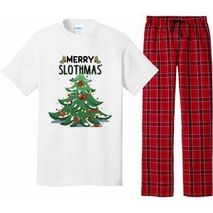 Merry Slothmas Funny Ugly Christmas Gift Pajama Set