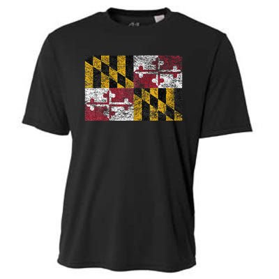 MARYLAND STATE FLAG ANNAPOLIS BALTIMORE CHESAPEAKE BAY Cooling Performance Crew T-Shirt