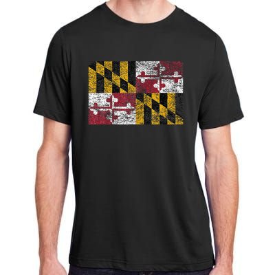 MARYLAND STATE FLAG ANNAPOLIS BALTIMORE CHESAPEAKE BAY Adult ChromaSoft Performance T-Shirt